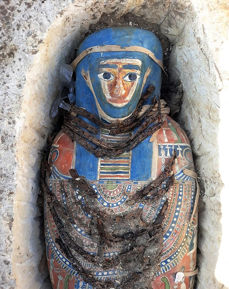 Dahshur near Amenemhat II pyramid burials discovery by Luxor Times 01